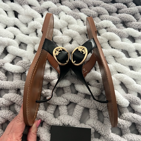 Coach Lesli Leather Sandals Size 8.5 - Picture 3 of 9